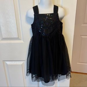🔥 3/$30- H&M Black Sequin Sleeveless Tulle Dress - Size 4